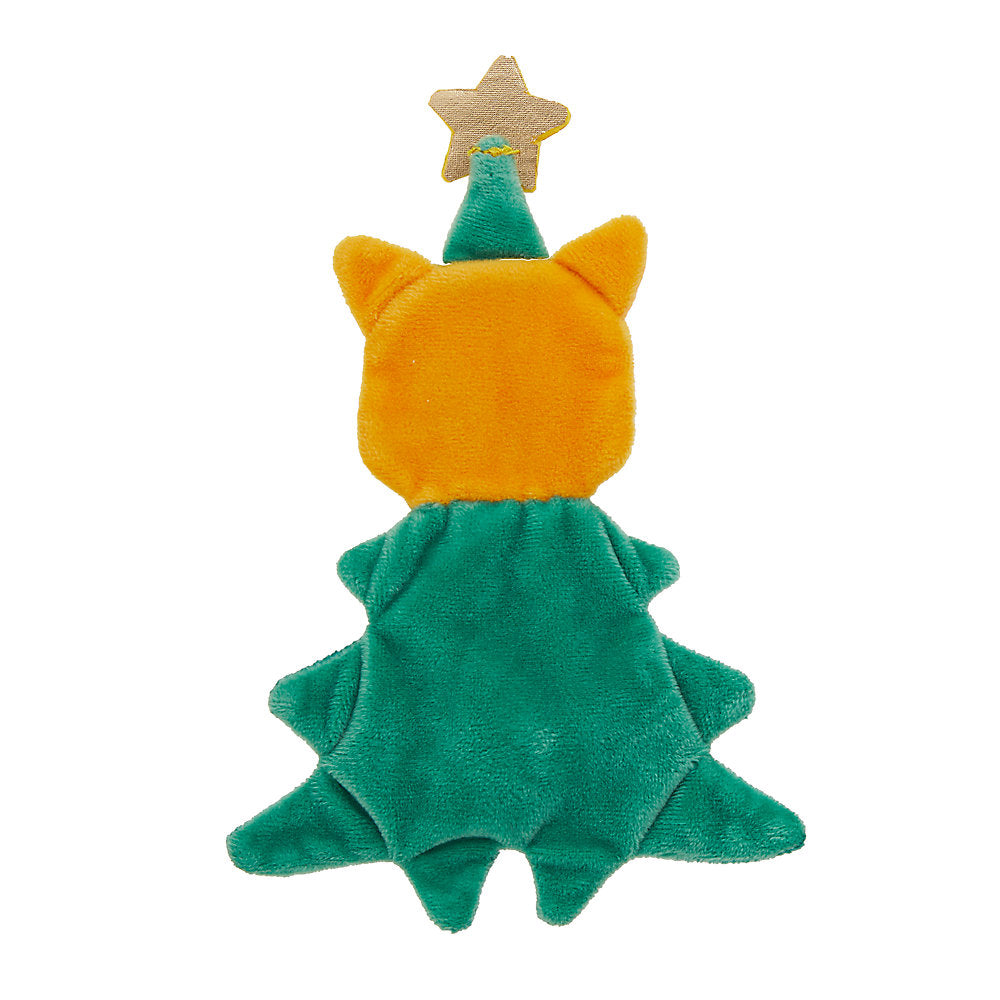 Merry & Bright™ Holiday Corgi Flattie Dog Toy - Crinkle, Squeaker